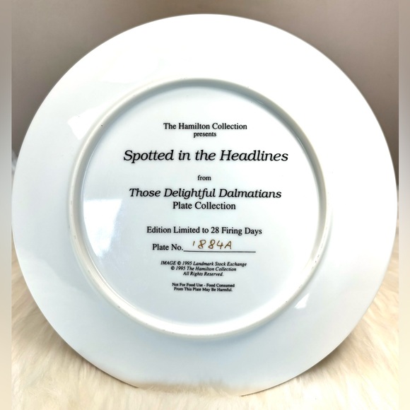 HAMILTON COLLECTION Dalmatian Series Plate - Picture 3 of 5